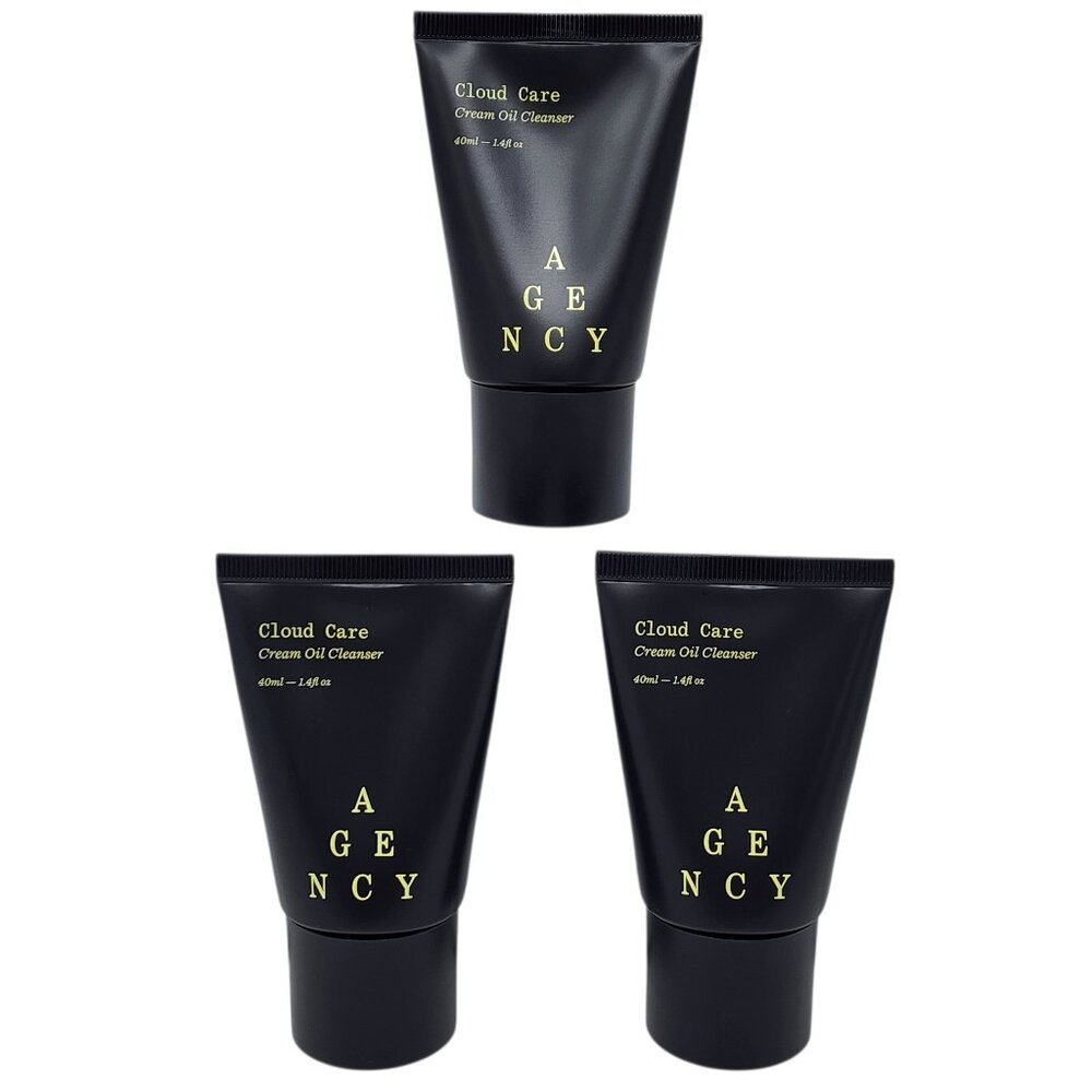 Agency Cloud Care Cream Oil Cleanser Makeup Remover Face Wash 1.4 fl oz (3 Pack)